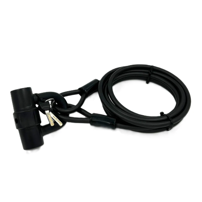 Jetblack Traveler Cable 10x3000mm with Key Lock