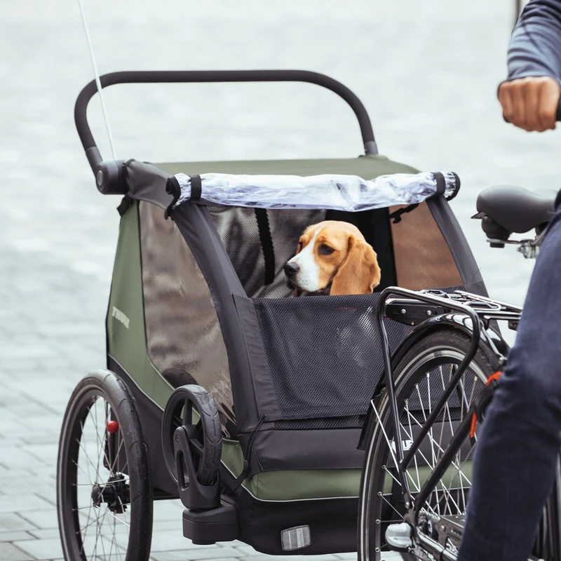 Remorque enfant Thule Courier 2 places, poussette et cargo FlipFlat