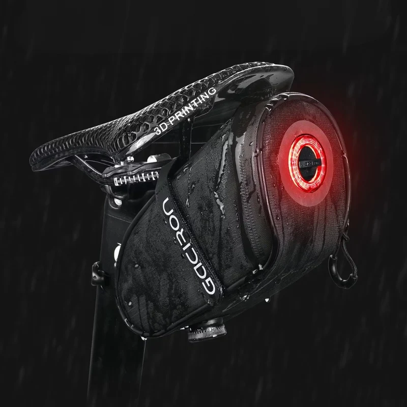 Sacoche de selle Gaciron BIRD NEST300 Aero avec feu arrière intelligent