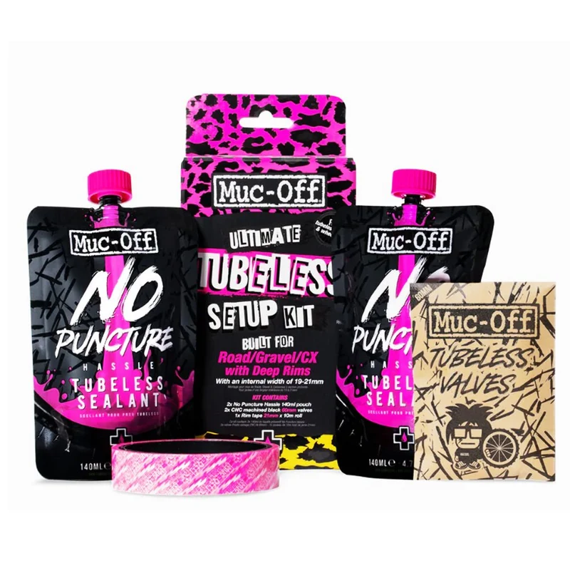 Muc-Off Ultimate Tubeless Setup Kit DH/Trail/End 30mm Tape / 44mm Valves