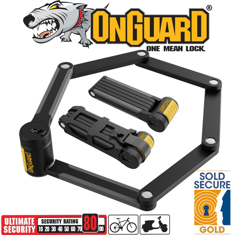 OnGuard K9 Series - Heavy Duty Gold Rated Link Plate Lock - 85cm