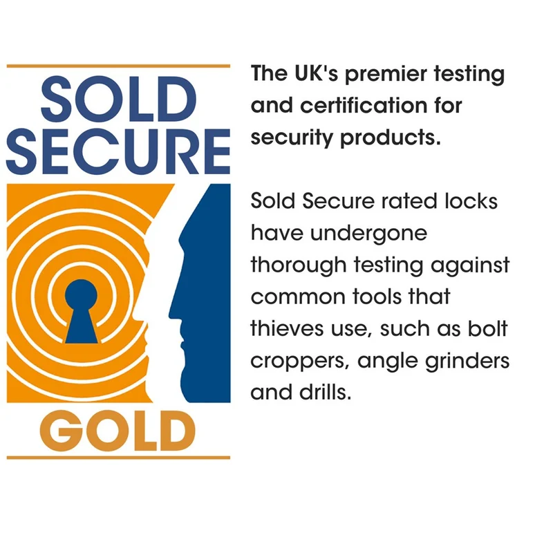 OnGuard K9 Series - Heavy Duty Gold Rated Link Plate Lock - 85cm