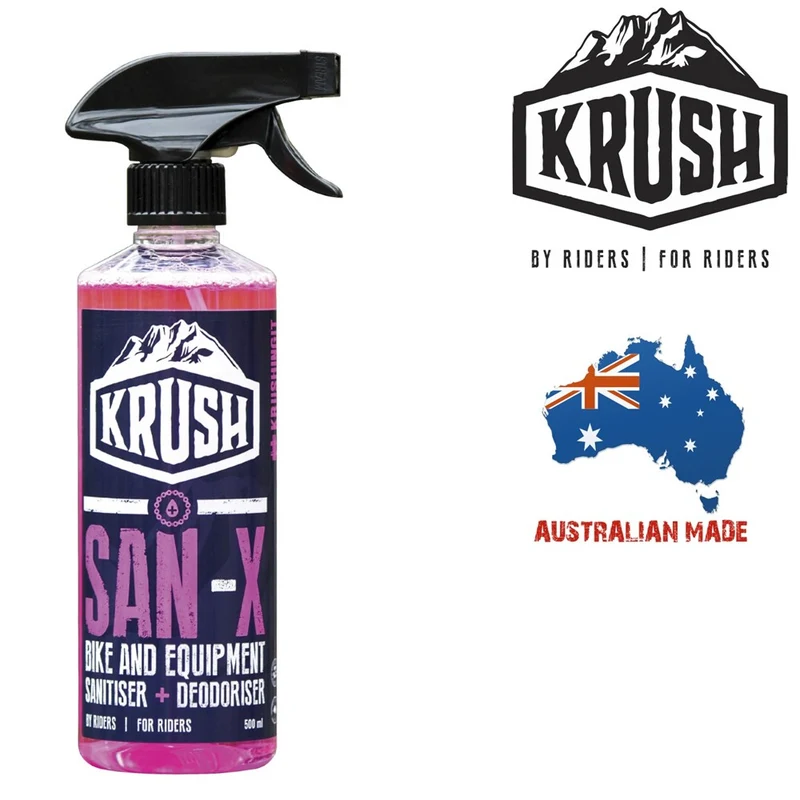 Krush San-X Bike And Equipment Sanitiser + Deodoriser - 500ml