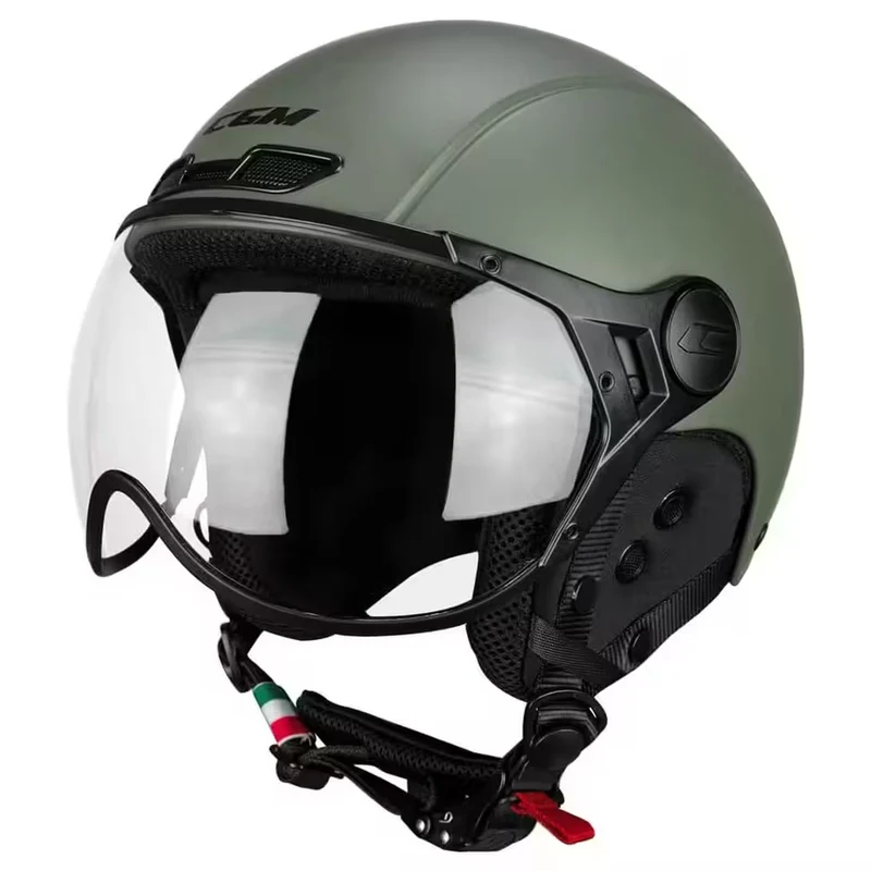 Casque vélo électrique à visière type Jet CGM Ebi Mono