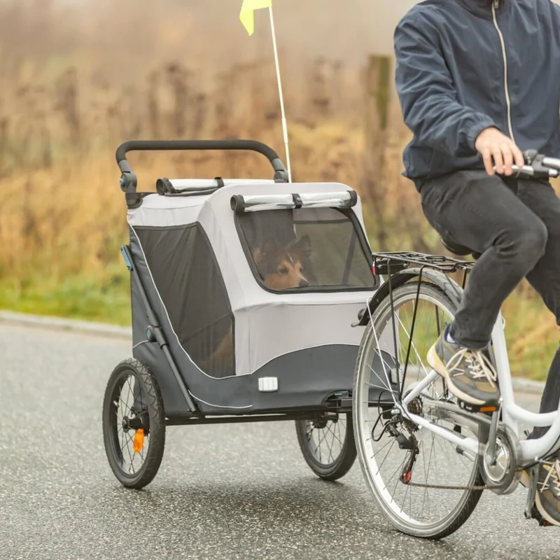 Remorque vélo pour chien Trixie pliable jusqu’à 22 kg