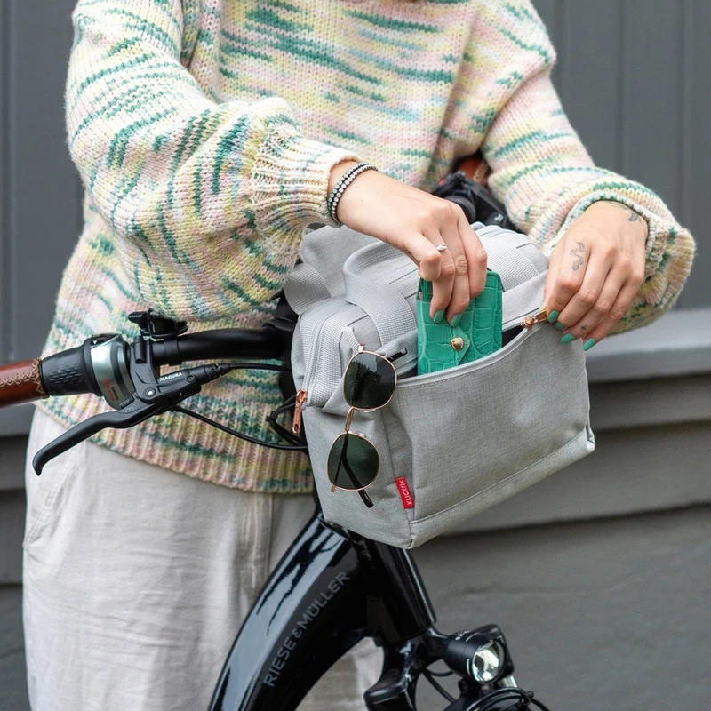Sacoche guidon vélo KLICKfix Roomy 4L avec bandoulière