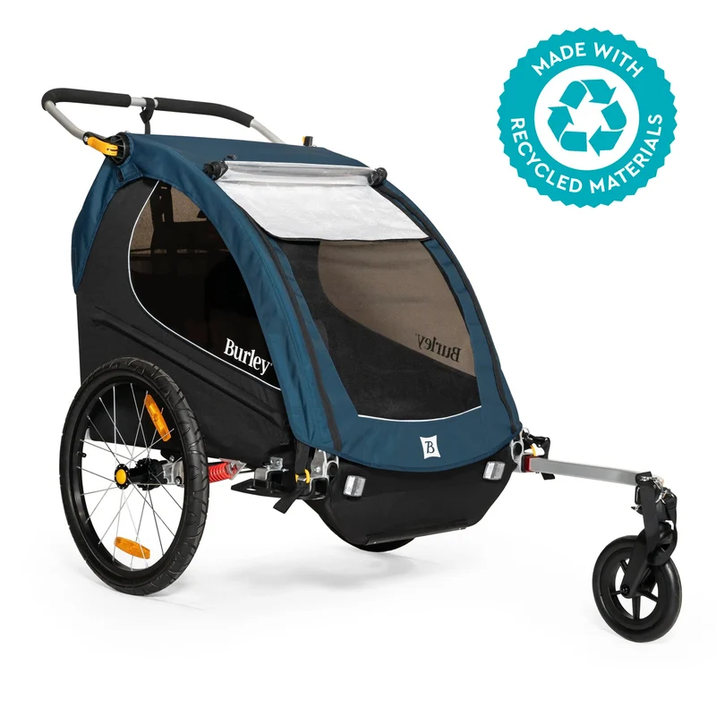 BURLEY ENCORE X BLUE - 2 CHILD TRAILER