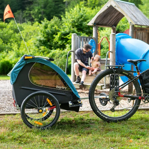 BURLEY ENCORE X BLUE - 2 CHILD TRAILER