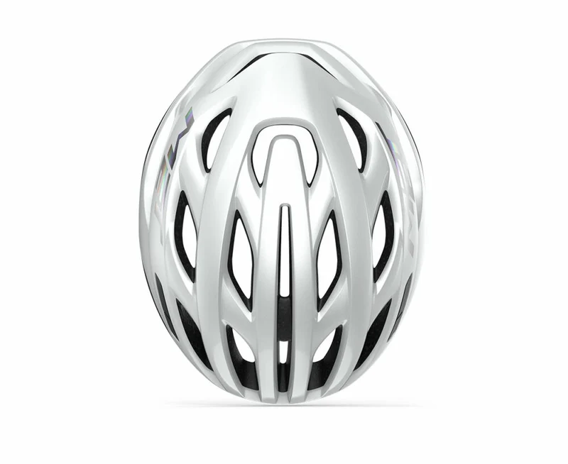 Casque Route MET ESTRO MIPS Blanc Holographique Mat/Brillant