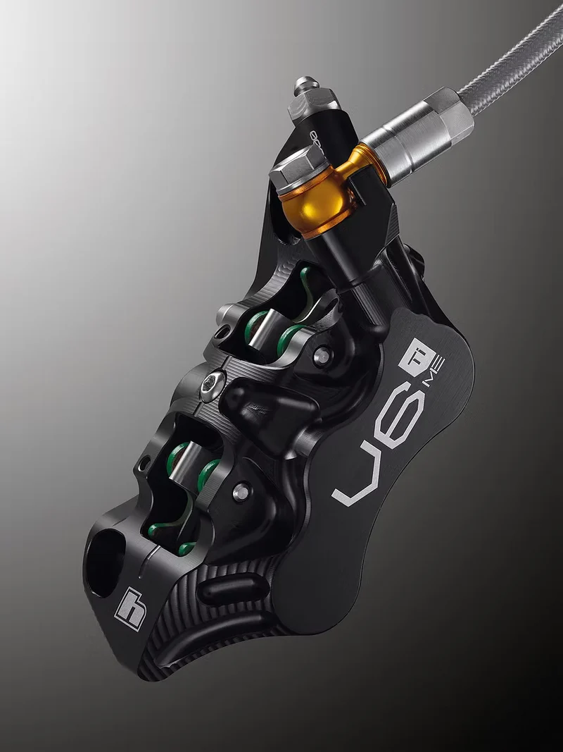 Paire de Freins HOPE TECH 4 EVO V6Ti Durite Aviation - Edition Limitée Noir/Or