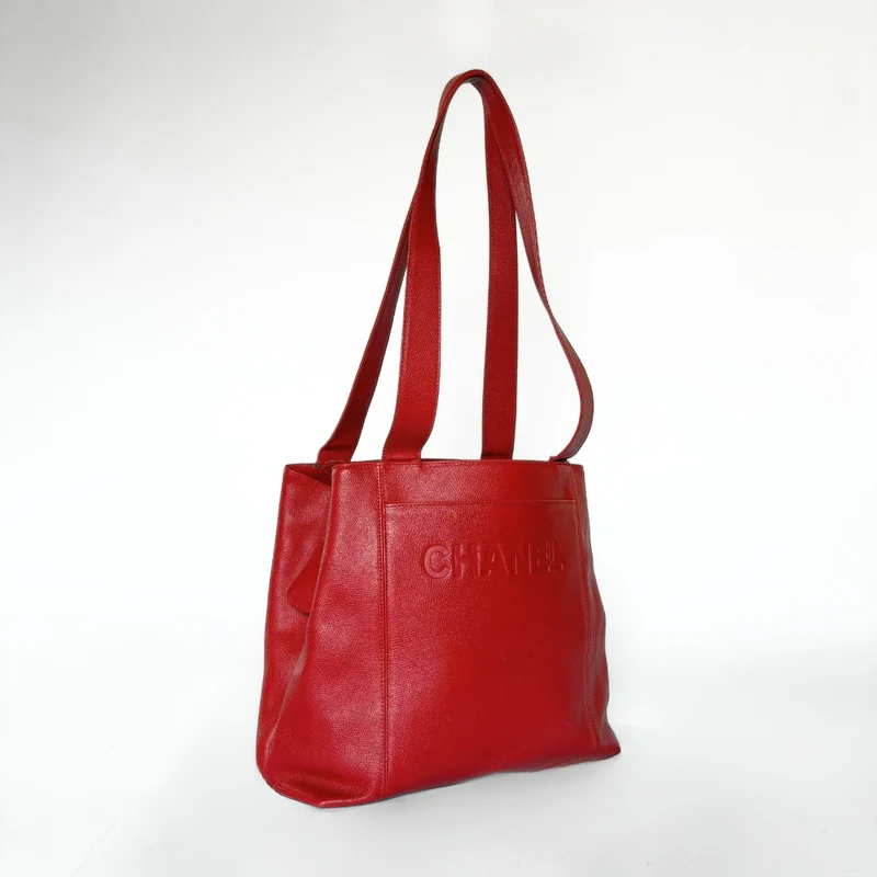 Chanel Big Shopper Cuir rouge