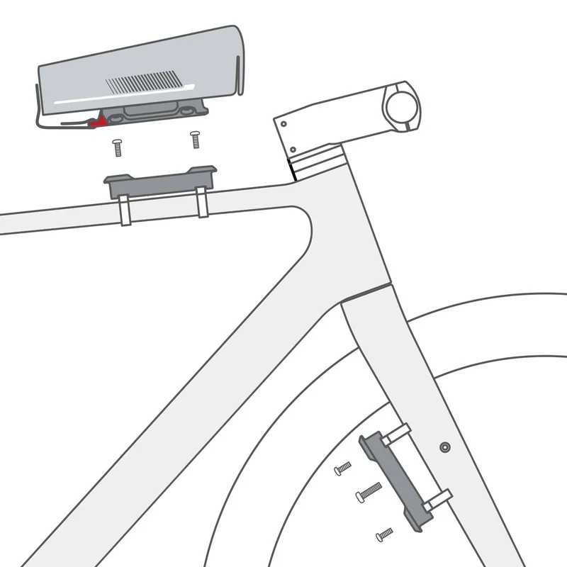 Fixation sacoche vélo cadre et fourche Duo Adapter Unifit