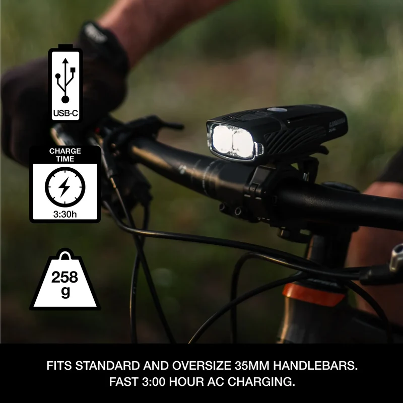 NiteRider Lumina Dual 2000 USB-C Front Light