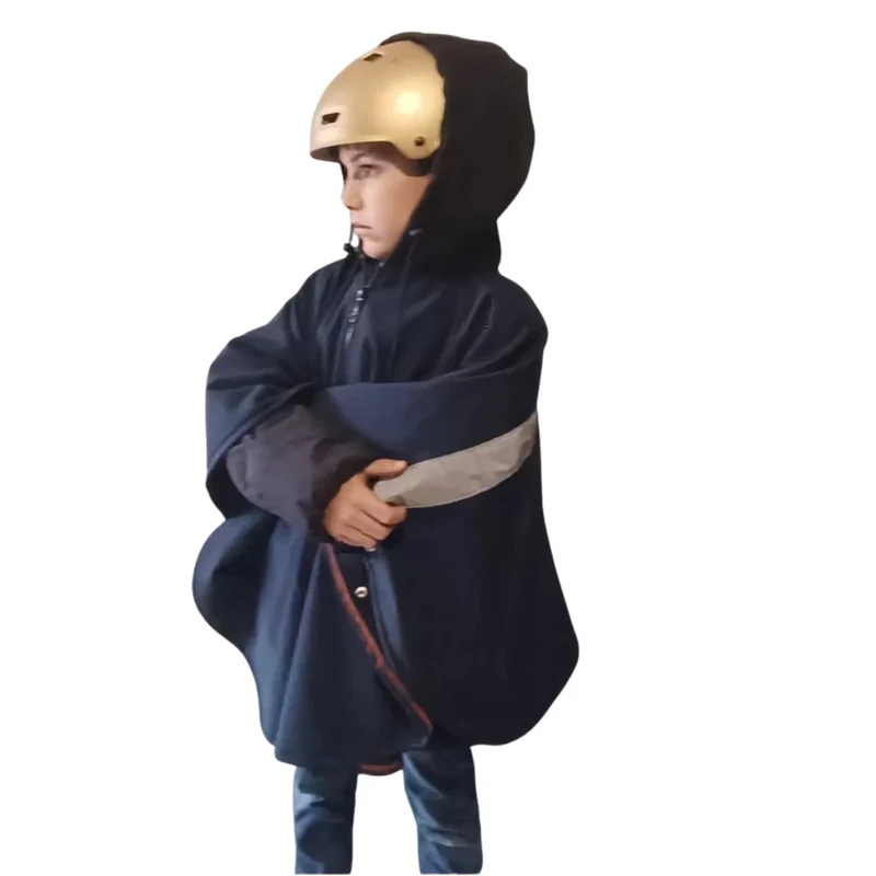 Poncho vélo enfant imperméable 3-en-1 Flowin JUP-ON 3 à 6 ans