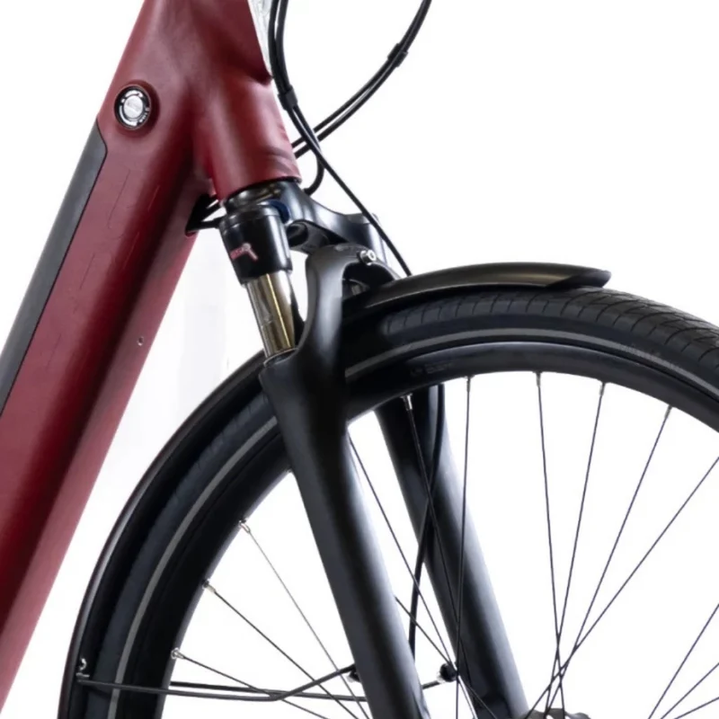 Vélo électrique avec clignotants intégrés Ellipse E2ST Courroie Fourche Suspendue
