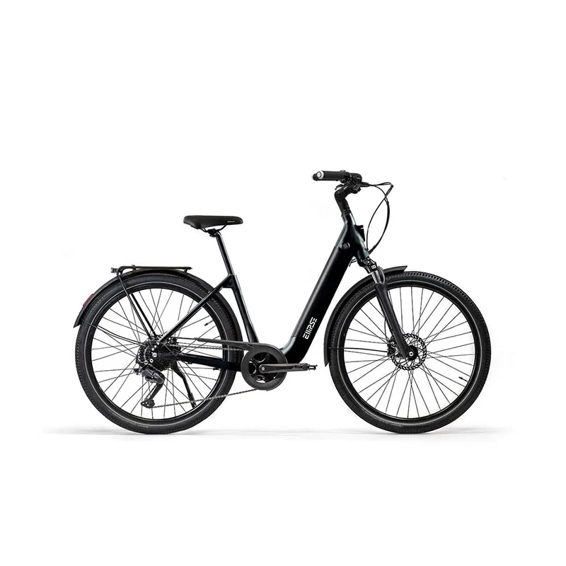Vélo électrique avec clignotants intégrés Ellipse E2ST Chaîne Fourche Suspendue