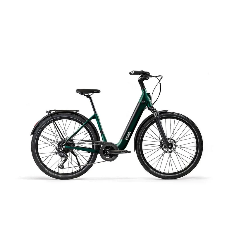 Vélo électrique avec clignotants intégrés Ellipse E2ST Chaîne Fourche Suspendue