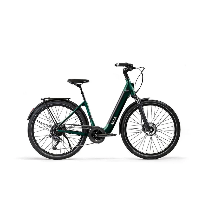 Vélo électrique avec clignotants intégrés Ellipse E2ST Chaîne Fourche Suspendue