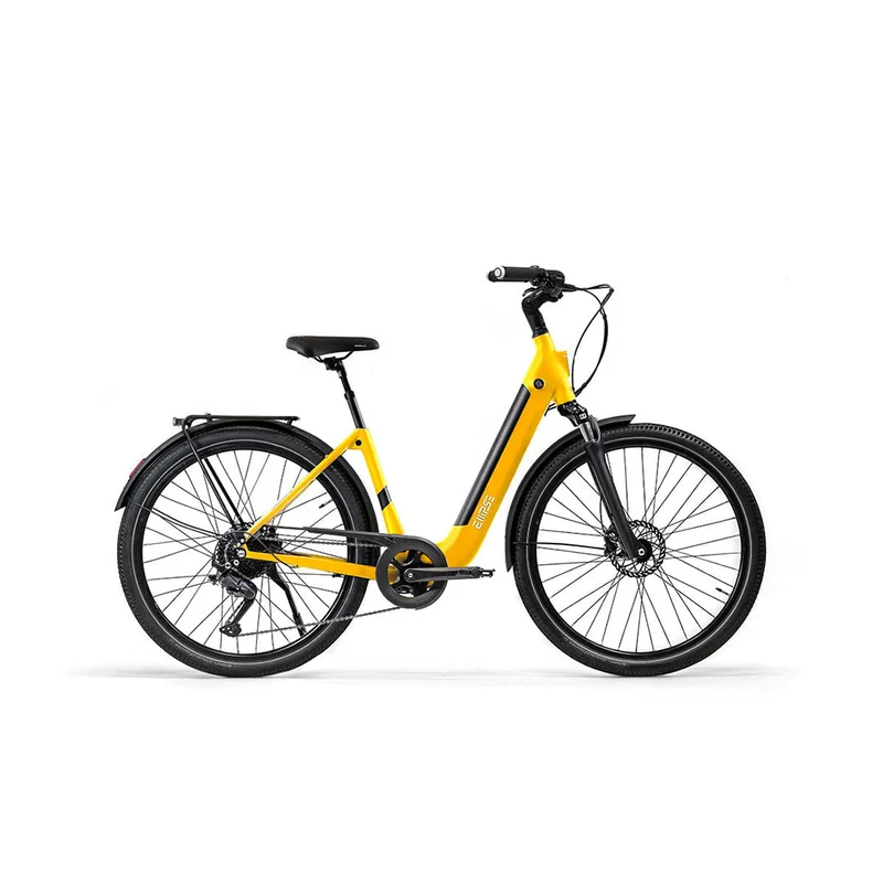 Vélo électrique avec clignotants intégrés Ellipse E2ST Chaîne Fourche Suspendue