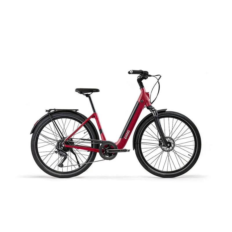 Vélo électrique avec clignotants intégrés Ellipse E2ST Chaîne Fourche Suspendue