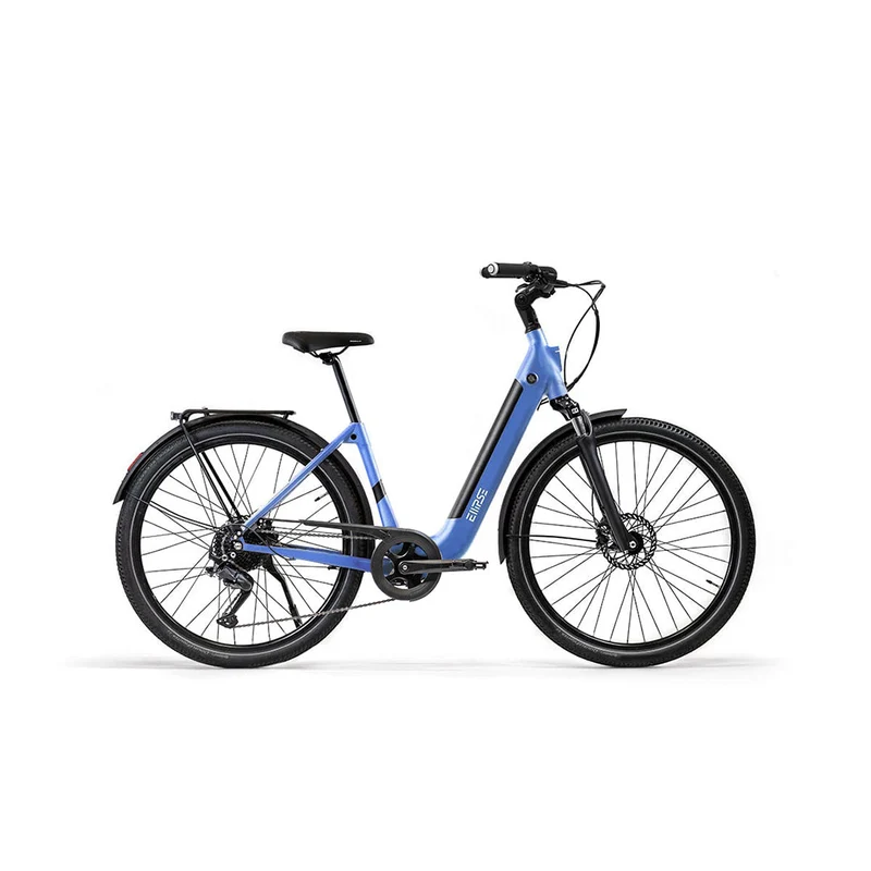 Vélo électrique avec clignotants intégrés Ellipse E2ST Chaîne Fourche Suspendue