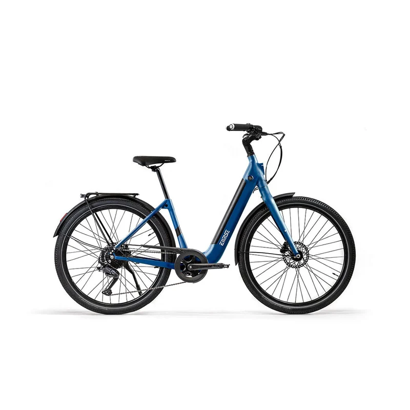 Vélo électrique avec clignotants intégrés Ellipse E2ST Chaîne Fourche Rigide