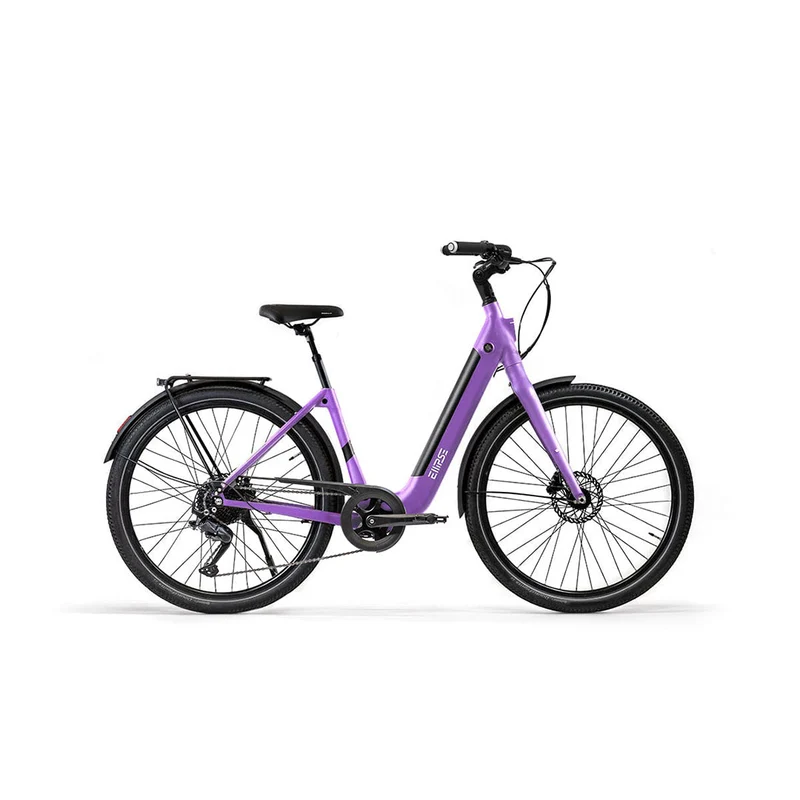 Vélo électrique avec clignotants intégrés Ellipse E2ST Chaîne Fourche Rigide