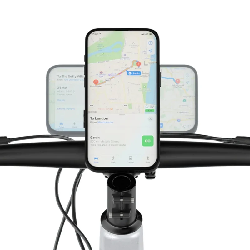 Support Smartphone Vélo sur Capuchon de Potence avec Verrouillage Antivol Outplorer QB02