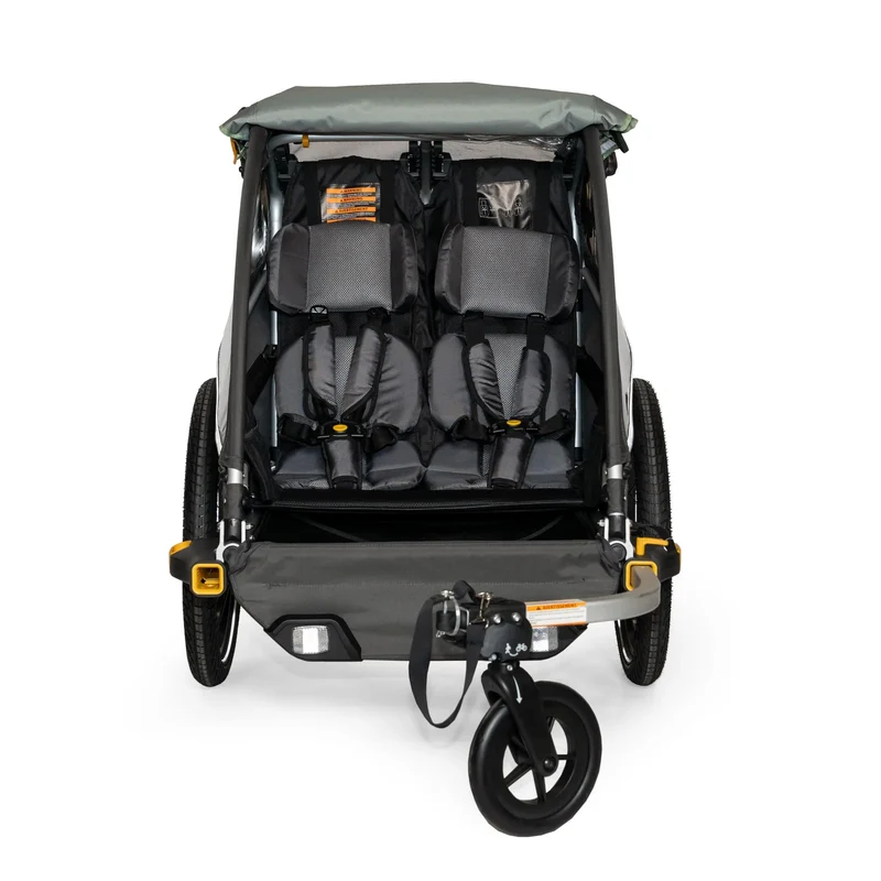 BURLEY D'LITE X DOUBLE GREEN - 2 CHILD TRAILER