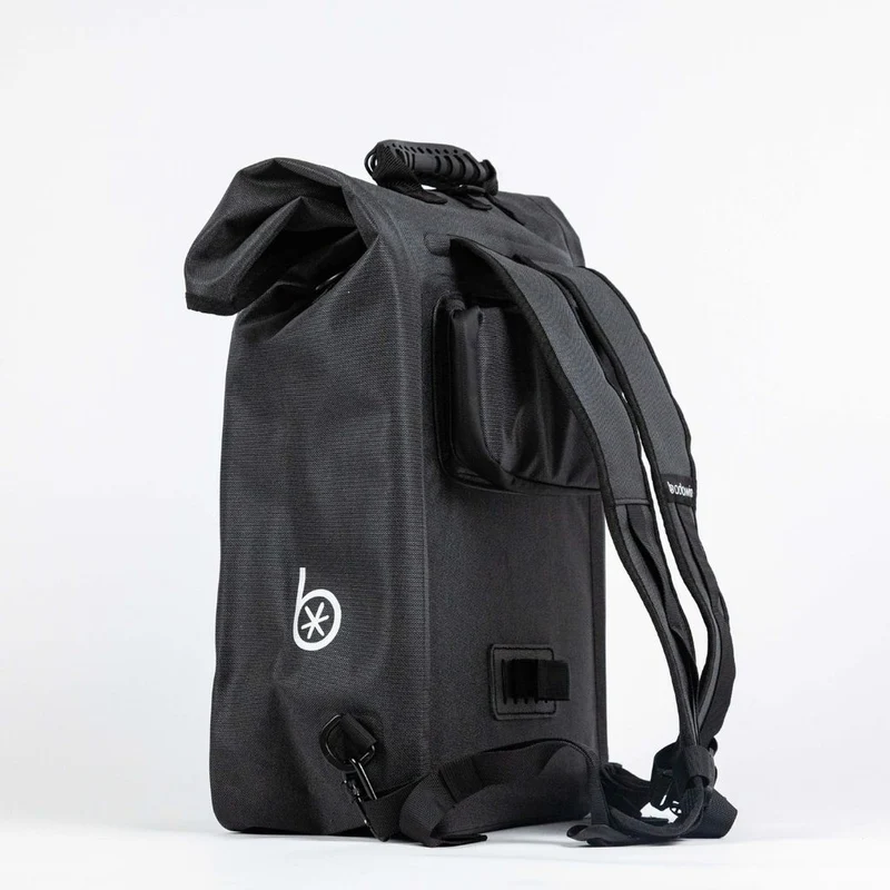Sac à dos vélo réfléchissant convertible en sacoche Badawin Nyx 28 L
