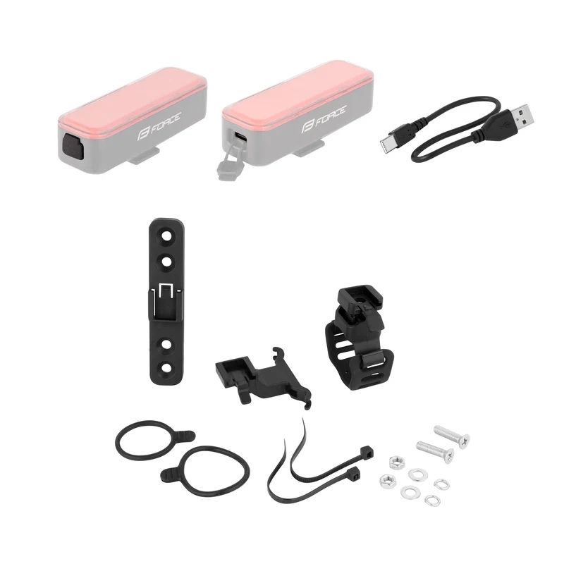 Force Alarm 300 LM USB-C Brake Sensing / Horn / Alarm Rear Light