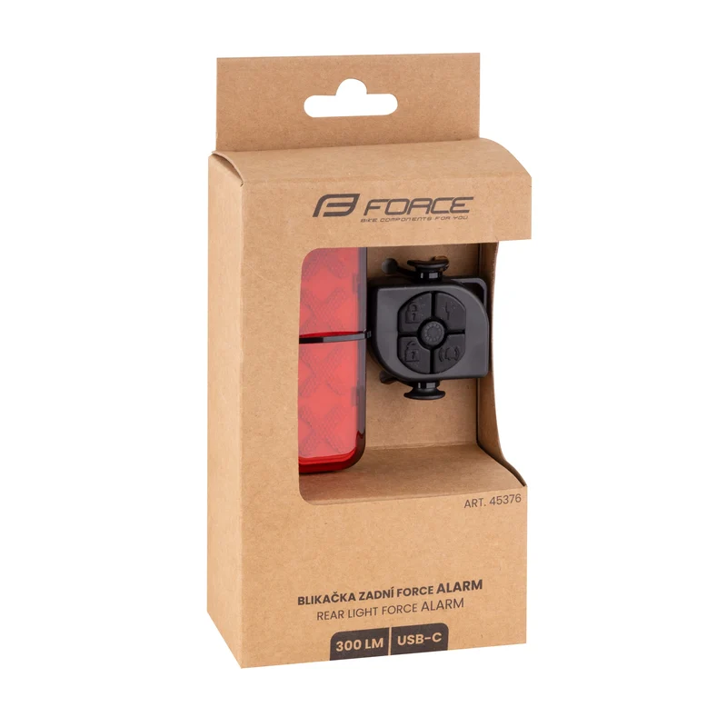 Force Alarm 300 LM USB-C Brake Sensing / Horn / Alarm Rear Light