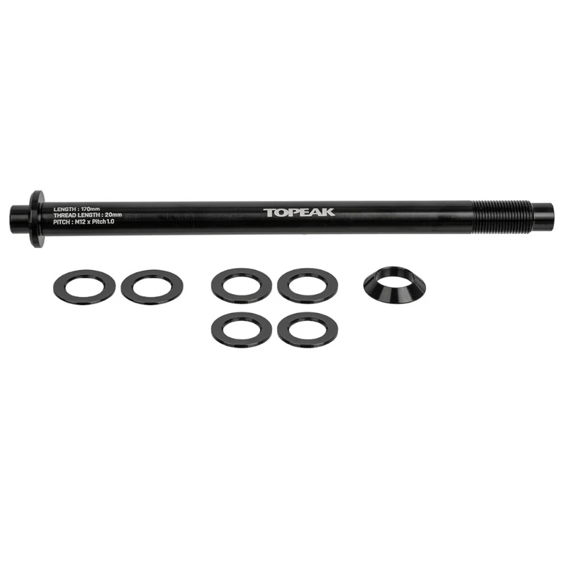 TOPEAK ZI:RAK THRU-AXLE 12 X 1.0MM