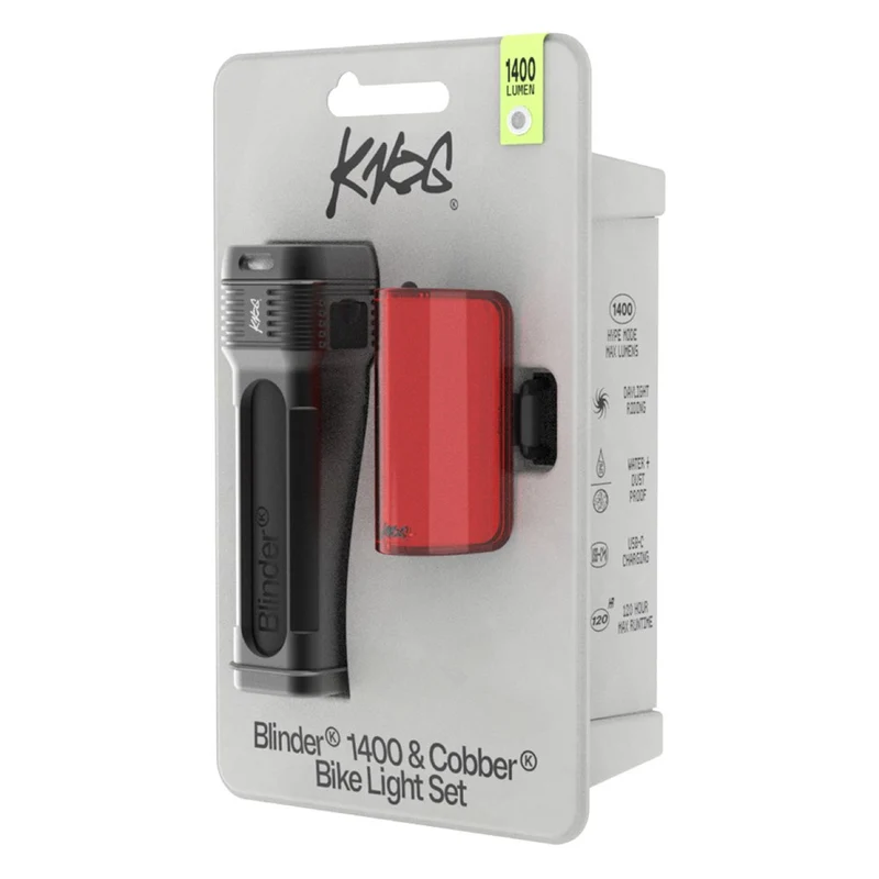 Knog Blinder 1400 / Mid Cobber Reflex - Combo Light Set