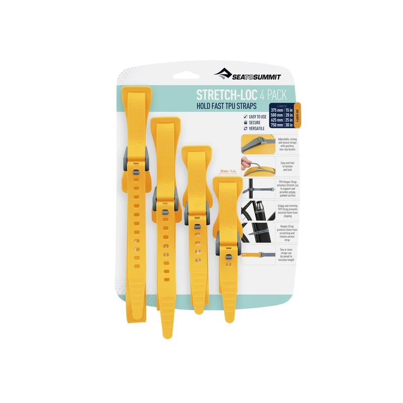 Set de 4 sangles Sea to Summit Stretch-Loc