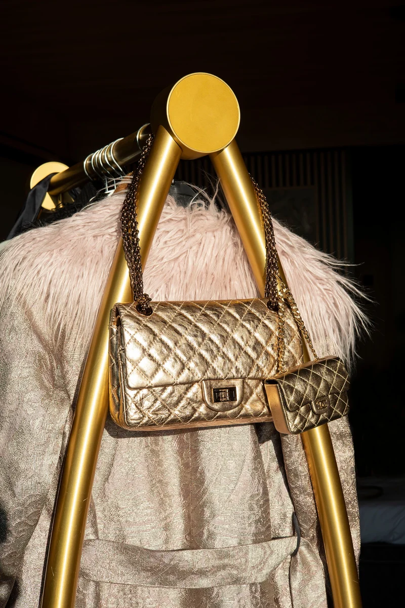 Chanel Sac à main 2.55 en cuir de veau vieilli