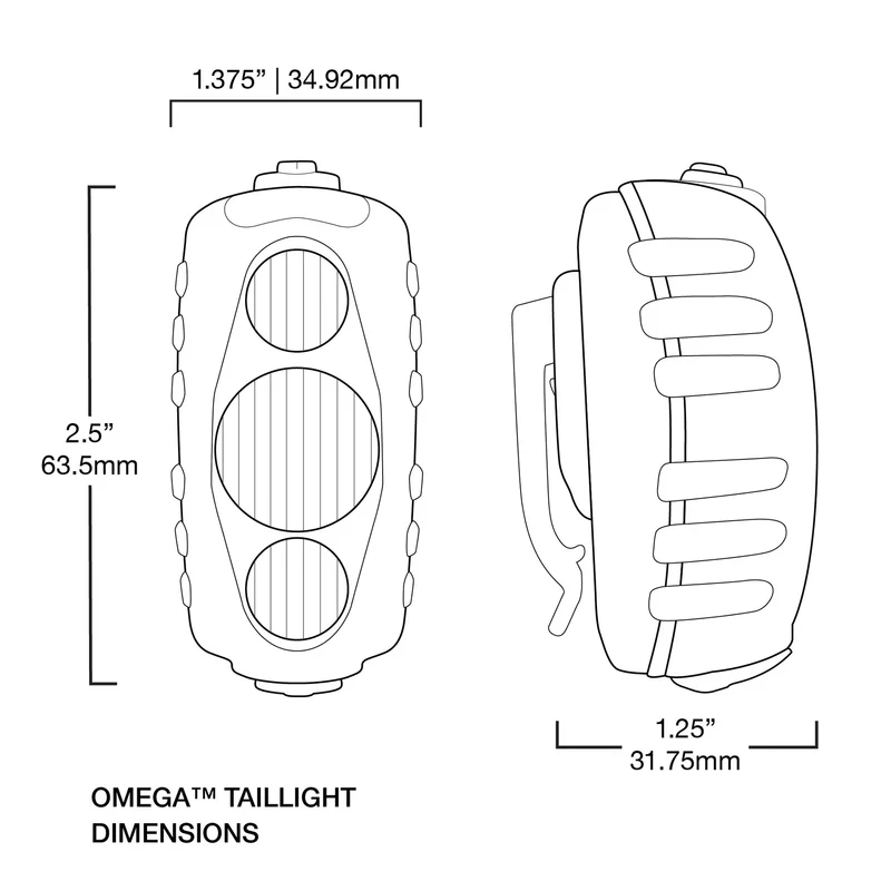 NiteRider Omega 330 - Rear Light