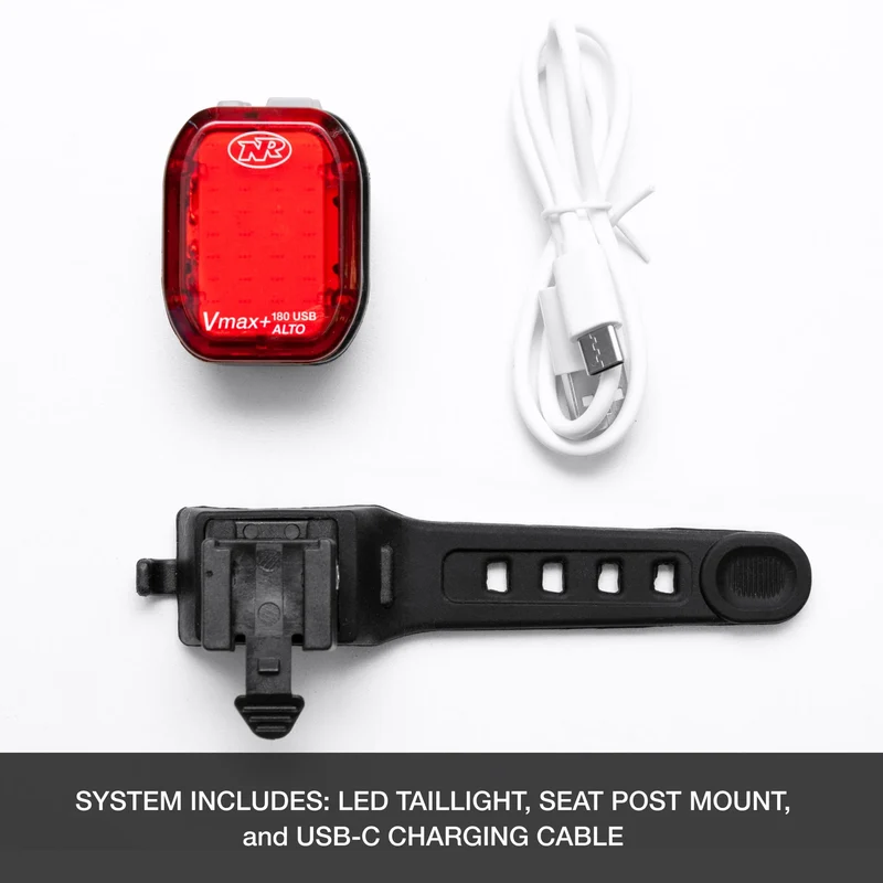 NiteRider Vmax+ 180 ALTO USB-C Rear Light with Brake Sensing