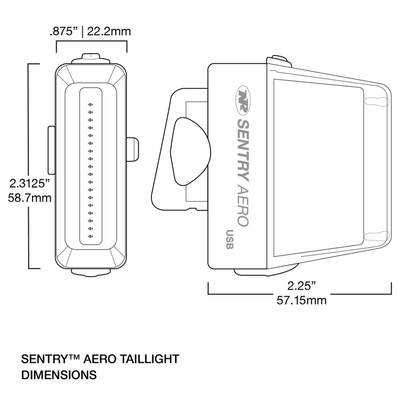 NiteRider Sentry Aero 260 - Aero Seatpost Rear Light