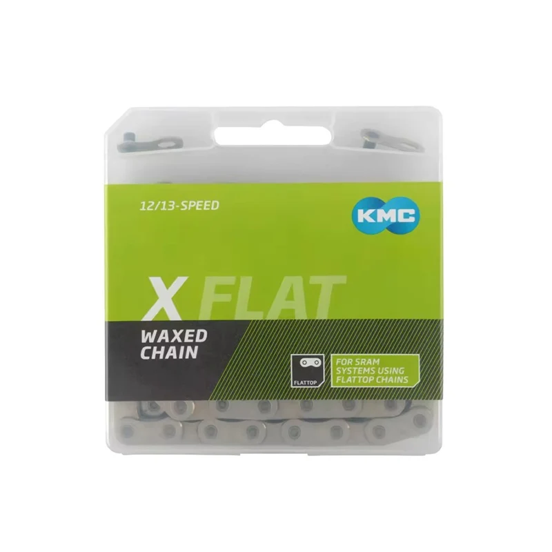 KMC XFSI - Chain X FlatW 12-13 Speed Silver/Black - Pre Waxed