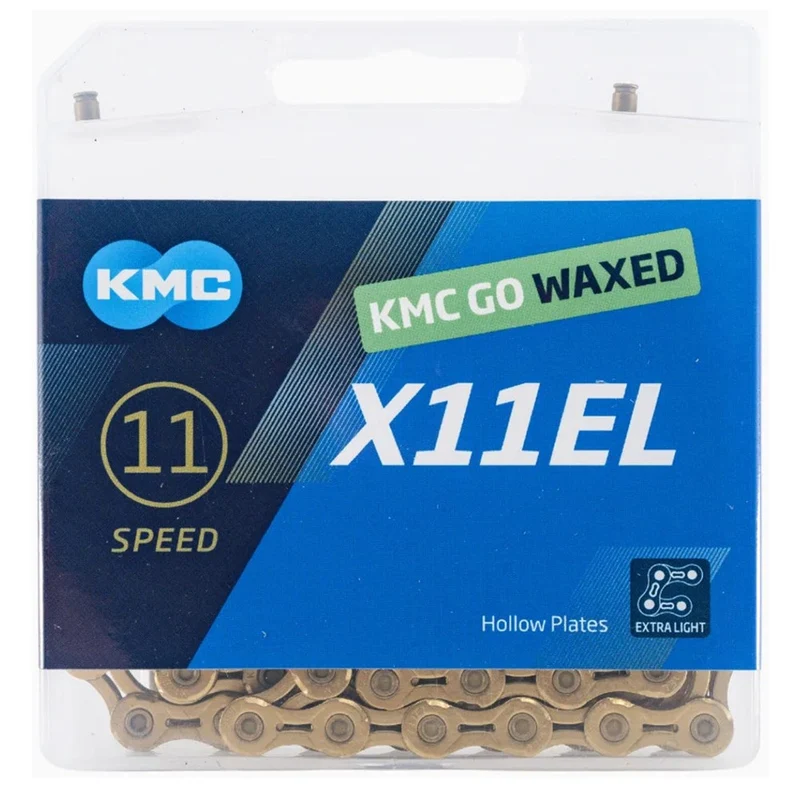 KMC X11EL - 116L Titanium Nitride Gold - Pre Waxed 11 SPD Chain