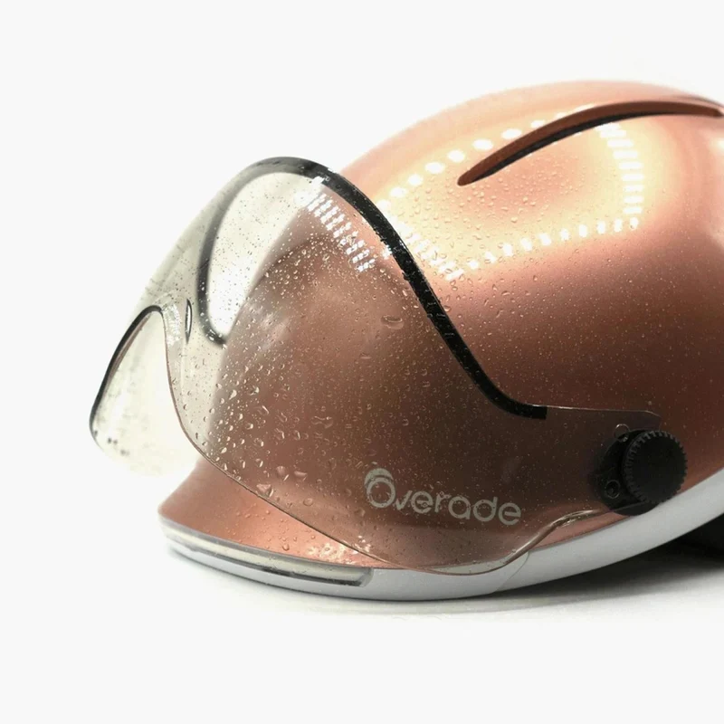 Casque vélo à visière avec Clignotants et Frein Stop Life Overade