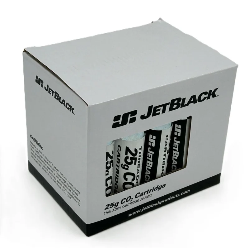 JetBlack 25 Gram Threaded CO2 Cartridges