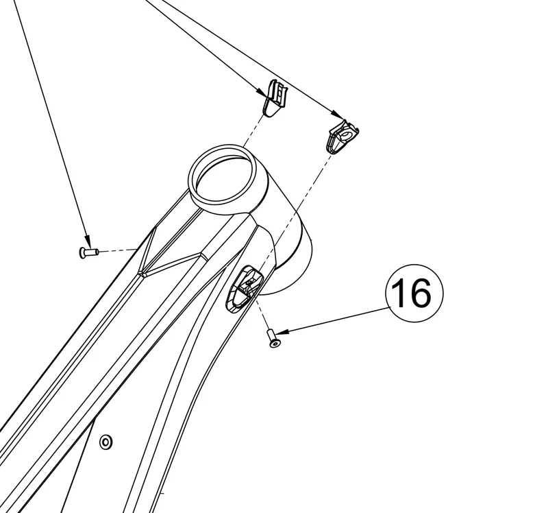 2023 Polygon Collosus N9 Cable Guide With Bolt