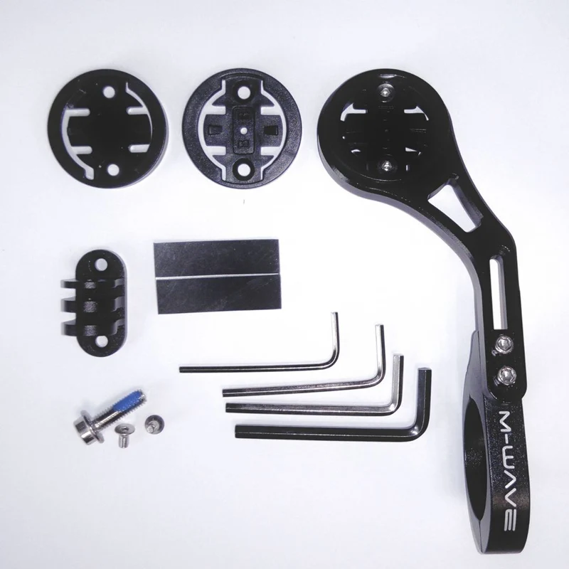 Support double compteur et éclairage pour vélo M-Wave Davenport Arm 2.0