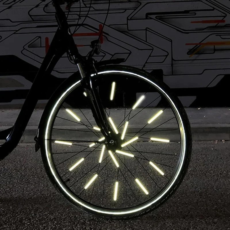 Réflecteurs pour rayon de vélo Rainette 80 mm - 12 pièces
