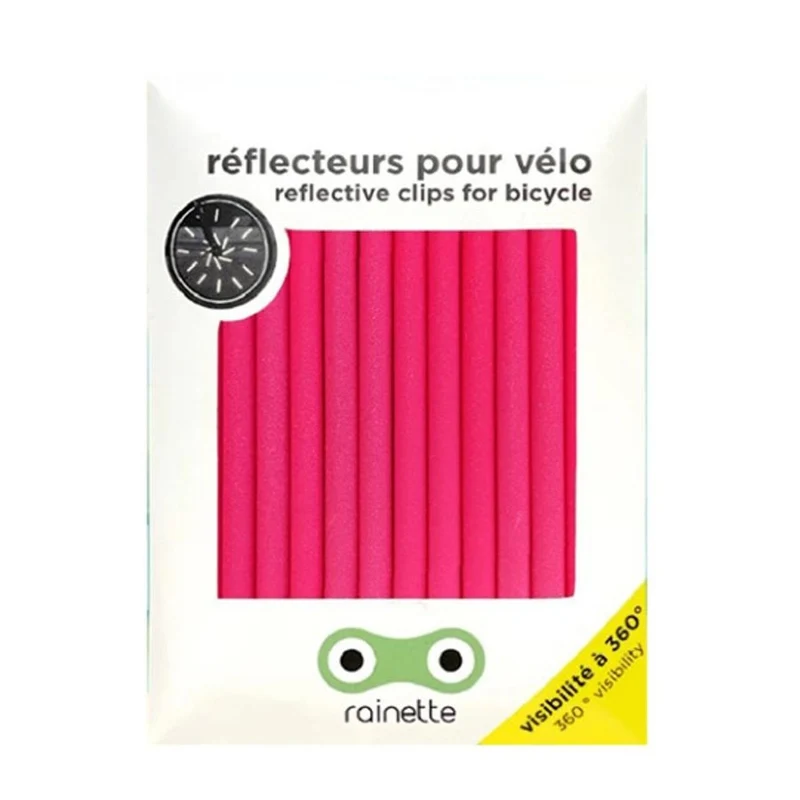 Réflecteurs pour rayon de vélo Rainette 80 mm - 12 pièces