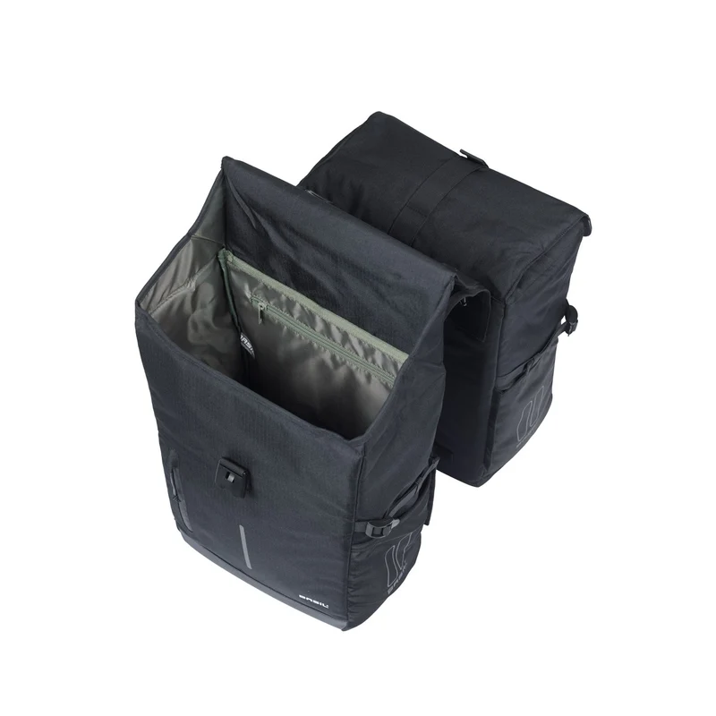 Sacoche double avec fixation universelle pour porte-bagages Basil Move 2 x 15L