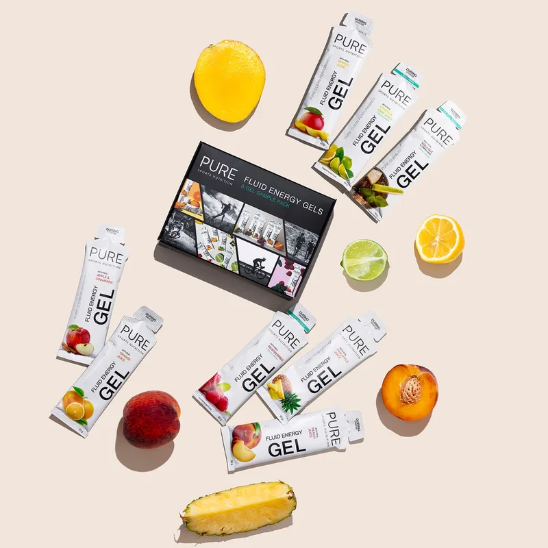 PURE Fluid Energy Gel - Sample Pack - 50g - 8 Energy Gels