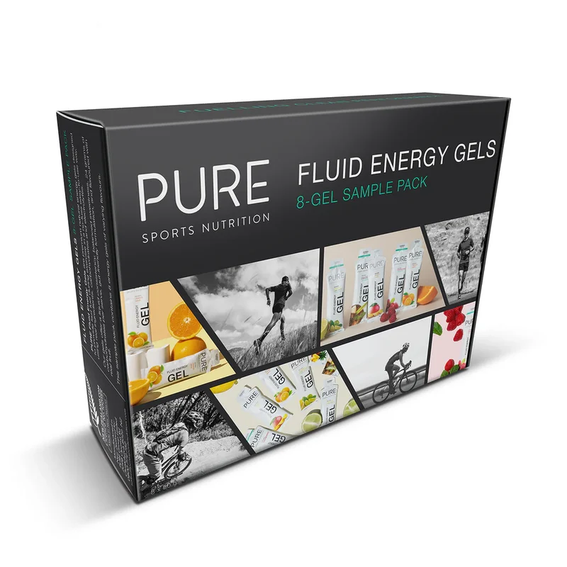 PURE Fluid Energy Gel - Sample Pack - 50g - 8 Energy Gels